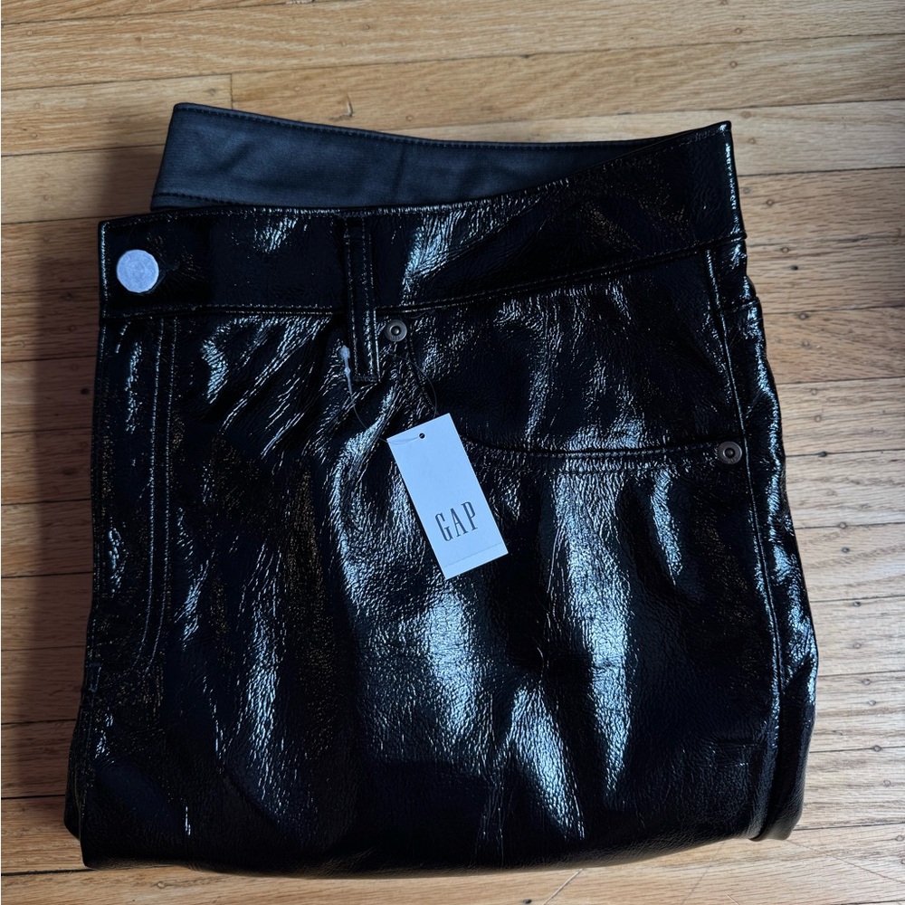 GAP Women's Black pleather pants